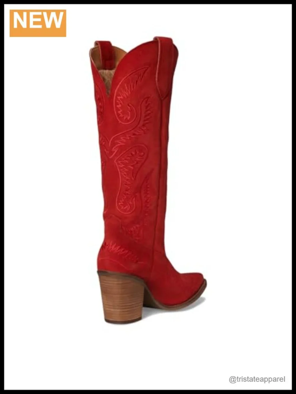 Dingo Suede Snip Toe Over the Knee Dress Boots Pull-On Block Heel